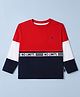 Under Fourteen Only Full Drop Shoulder Sleeves No Limits Text Printed & Colour Blocked Tee - Red