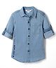 Under Fourteen Only Full Sleeves If Not Now Then When Text Printed Shirt - Mid Blue