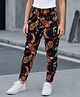 Tiara Cotton Knit Abstract Printed Legging - Black