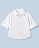 UCB Cotton Woven Solid Shirts with Full Sleeves in White for 3-4 Years