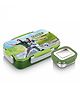 Signoraware 700 ml Soccer Mania Printed Steel Lunch Box with 130 ml Container- Green