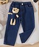 Mark & Mia Denim Full Length Jeans with Bear Applique in Blue for 12-18 Months