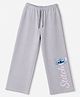 Pine Kids Disney 100% Terry Knit Ankle Length Track Pant with Stitch Graphic Print - Grey
