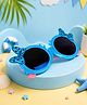 PASSION PETALS Bow Applique Detailed UV Protected Round Sunglasses - Blue