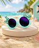 PASSION PETALS Bow Applique Detailed UV Protected Round Sunglasses - Green