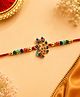Meenakari Rakhi - Multicolor| Premium Beaded Artwork| Perfect for Gifting| Raksha Bandhan