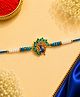Peacock  Circular Rakhi|Perfect for Rakhi & Gifting| Blue
