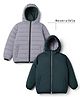 Pine Kids Woven Reversible Jacket with Full Sleeves - Green