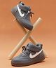 FEETWELL SHOES Abstract Detailed Velcro Closure Shoes - Grey