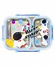 ZQBIEE, this is a leak-proof lunch box for children at school. It features a safe stainless steel and plastic interior that keeps food fresh- Blue