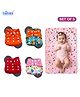 Bubzii Baby Gift Set ,4 Reusable Cloth Diaper with 1 Removable Microfiber Insert & Waterproof Changing Sheet , Adjustable, Washable, Leak-Proof , Baby Boys & Girls