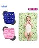 Bubzii Baby Gift Set ,2 Reusable Cloth Diaper with 1 Removable Microfiber Insert & Waterproof Changing Sheet , Adjustable, Washable, Leak-Proof , Baby Boys & Girls