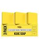 Ghar Soaps Kojic Acid 2% Brightening Soap with Niacinamide | 100g | Pack of 3