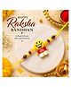 bubble troubble Smiley Face Kids Rakhi with Best Friend Message Design