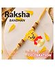 Bubble Trouble Winnie the Pooh Kids Rakhi with Cartoon Character Toy Design