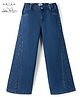 Arias Denim Woven Full Length Jeans with Rhinestones Sequins - Blue