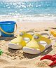 Yellow Bee Solid Velcro Closure Sandals - Yellow