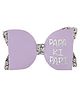Aye Candy Bow Detailed Alligator Hair Clip - Lavender