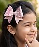 Aye Candy Bow Detailed Alligator Hair Clip - Pink