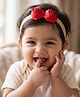 Aye Candy Floral Applique Detailed Headband - Red