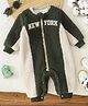 Mark & Mia Winter Wear Full Sleeves Romper with New York Patch - Green