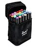 SCHOOLISH Graphic Sketch Marker Dual Tip Art Marker Set for Design Drawing Colouring Highlighting Underlining 24 Pieces Set- PACK OF 1- COLOR MAY VARY