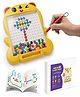 SCHOOLISH Magnetic Drawing Board for Kids 80 Bead Pieces | Educational Learning Toy for Toddlers - PACK OF 1- COLOR MAY VARY