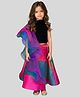 PinkCow Velvet Woven Sleeveless Colour Blocked Lehenga Choli Set - Multi Colour