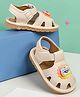 TRUFFLE COLLECTION Animal Applique Detailed Velcro Closure Musical & LED Sandals - Beige