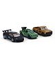 KIDS FUN Toys Wheelocity Premium 1:64 Scale Die-Cast Metal Toy Car Pack of 3 Turbo Racing Set