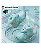 Binos Bunny Applique & Plush Detailed Velcro Closure Musical Shoes - Green
