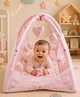 GRASPING FINGERS Baby Play Gym with Mosquito Net, 3 in 1 Foldable Kick and Play Mat, Hanging Toys, Fence and Pillow for Newborn Infants (0-12 Months)