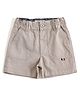 JusCubs Cotton Woven Solid Shorts - Beige