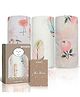 DOTMOM Premium Organic Bamboo Super-soft Swaddle Wrapper & Receiving Blanket, Pack of 3 - Multicolour