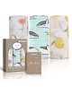DOTMOM Premium Organic Bamboo Super-soft Swaddle Wrapper & Receiving Blanket, Pack of 3 - Multicolour