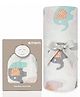 DOTMOM Premium Organic Bamboo Super-soft Swaddle Wrapper & Receiving Blanket - Elephant