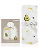 DOTMOM Premium Organic Bamboo Super-soft Swaddle Wrapper & Receiving Blanket - Avacado