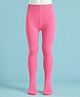 Doodle Poodle 100 % Cotton Knit Rich Solid Tights - Dark Pink