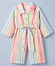 Twetoons Woven Full Sleeves Striped Jumpsuit - White