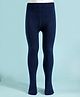 Doodle Poodle 100 % Cotton Knit Rich Solid Tights - Navy Blue