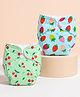 Happy Baby Co. Advanced Nappy Pack of 2, Reusable Baby Nappy with Leak-Lock, Velcro Closure, 2-Layer Padding, Waterproof Cloth Nappy, 6-12 Months