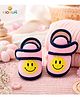 KIDSUN Smiley Designed Velcro Closure Booties - Pink