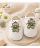 KIDSUN Cat Applique Detailed Velcro Closure Booties - Green