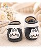 KIDSUN Bunny Applique & Fur Detailed Velcro Closure Booties - Grey