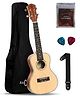 ARCTIC 24 Inch Concert Ukulele with Bag & Strings - Natural