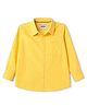 Ruff Cotton Woven Shirt with Full Sleeves and Rugby Jeans Embroidery in Lemon/Light Yellow for 2-3 Years