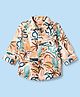 Ruff 100% Cotton Woven Printed Shirt with Full Sleeves in Pink for 6-12 Months