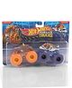 Hot Wheels Steer Clear Piran Ahhh Die Cast Free Wheel Monster Truck - Orange & White