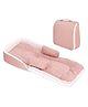 GRASPING FINGERS Baby Bed in a Bag with Bolster Cushions and Booster Pillow, Foldable Portable Newborn Sleeping Bed (0-6 Months)