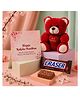 Expelite Unique Rakshabandhan  Combo with Greeting card ,Chocolate Eraser and Teddy Gift for Sister